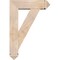 Ekena Millwork Traditional Arts and Crafts Smooth Bracket w/ Offset Brace, Douglas Fir, 7 1/2"W x 26"D x 38"H BKT0806X26X38TRA03SDF - alternate 2